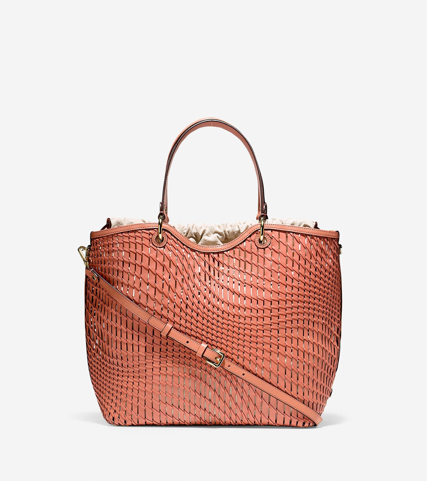 ColeHaan-Genevieve Open Weave Tote-u01997-Nectar