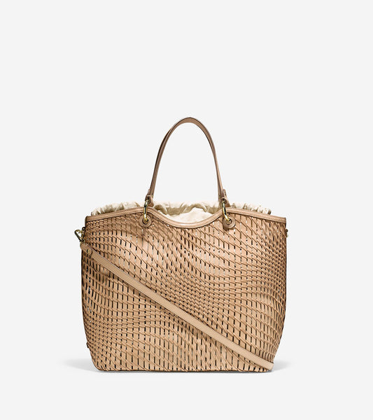 ColeHaan-Genevieve Open Weave Tote-u01998-Nude