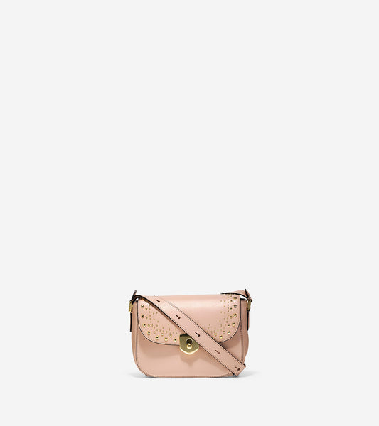 ColeHaan-Marli Studded Mini Saddle Bag-u02941-Pink Nude