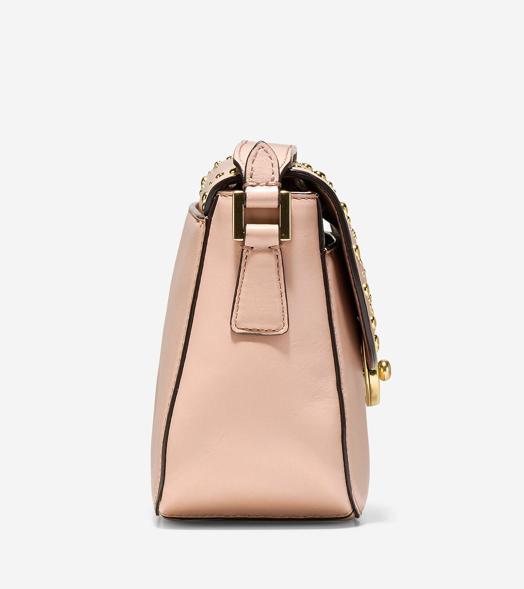 ColeHaan-Marli Studded Mini Saddle Bag-u02941-Pink Nude