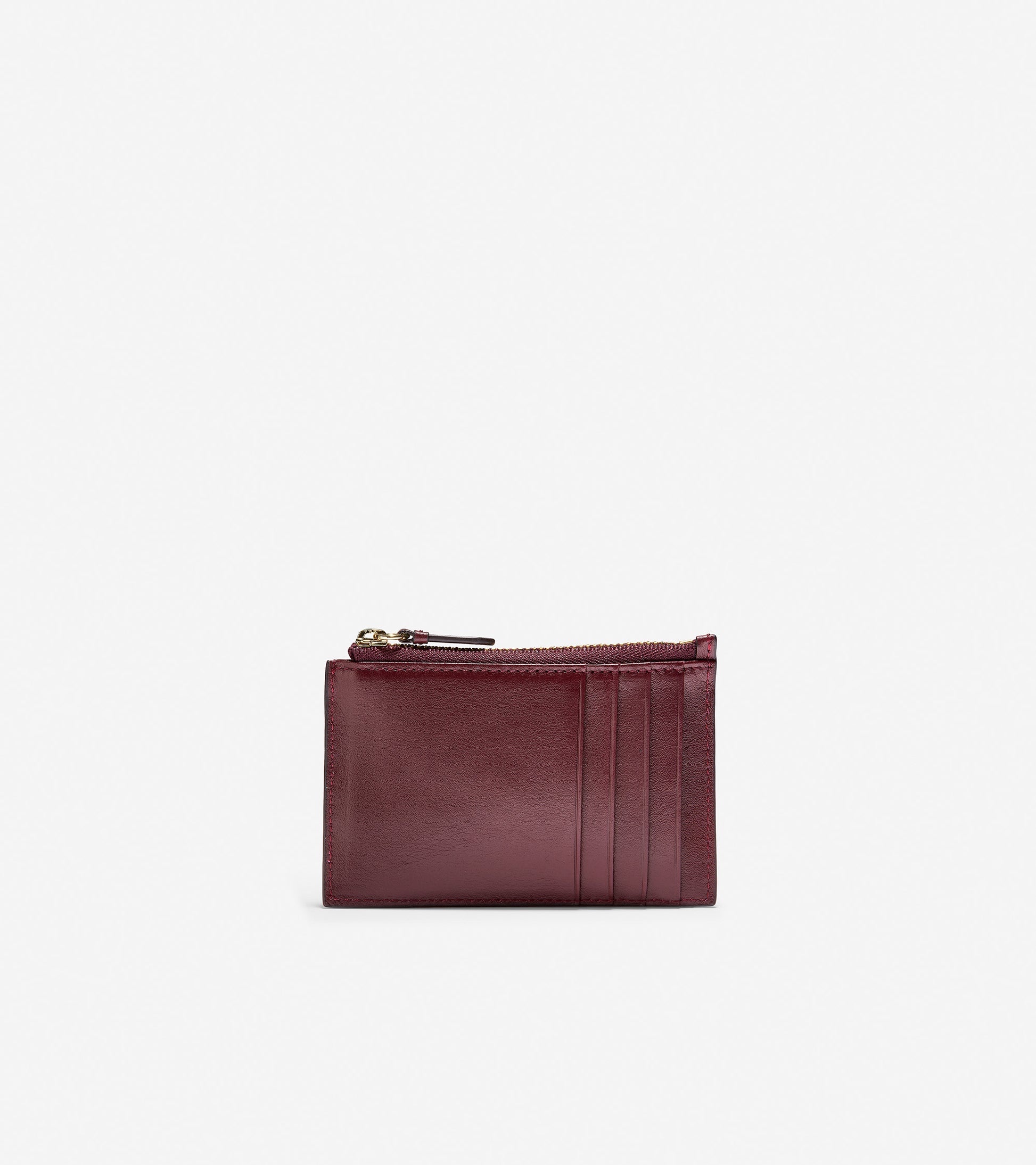 ColeHaan-GRANDSERIES Zip Card Case-u04208-Burgundy