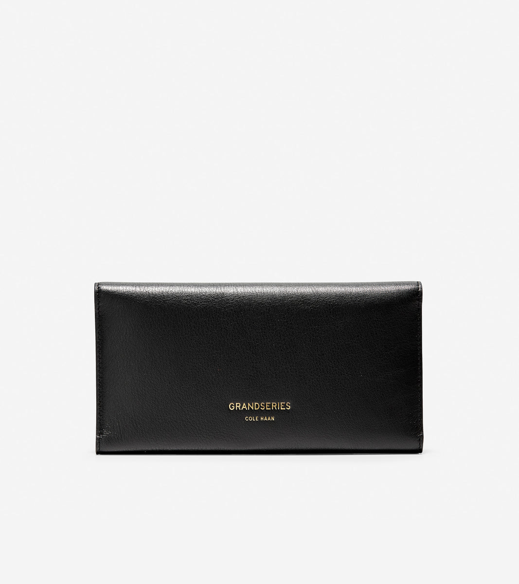 ColeHaan-GRANDSERIES Flap Trifold Envelope Wallet-u04220-Black