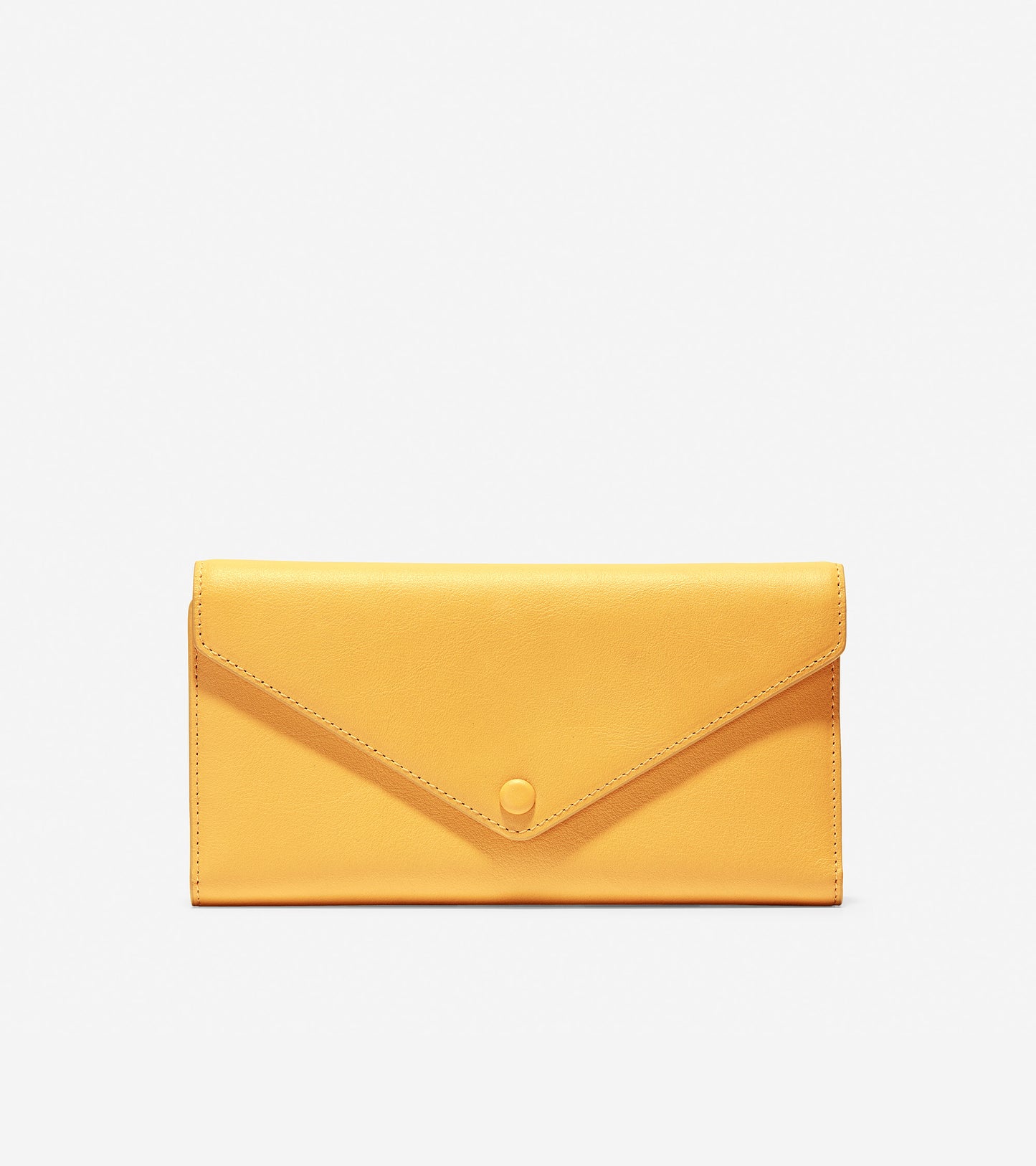 ColeHaan-GRANDSERIES Flap Trifold Envelope Wallet-u04225-Nugget Gold