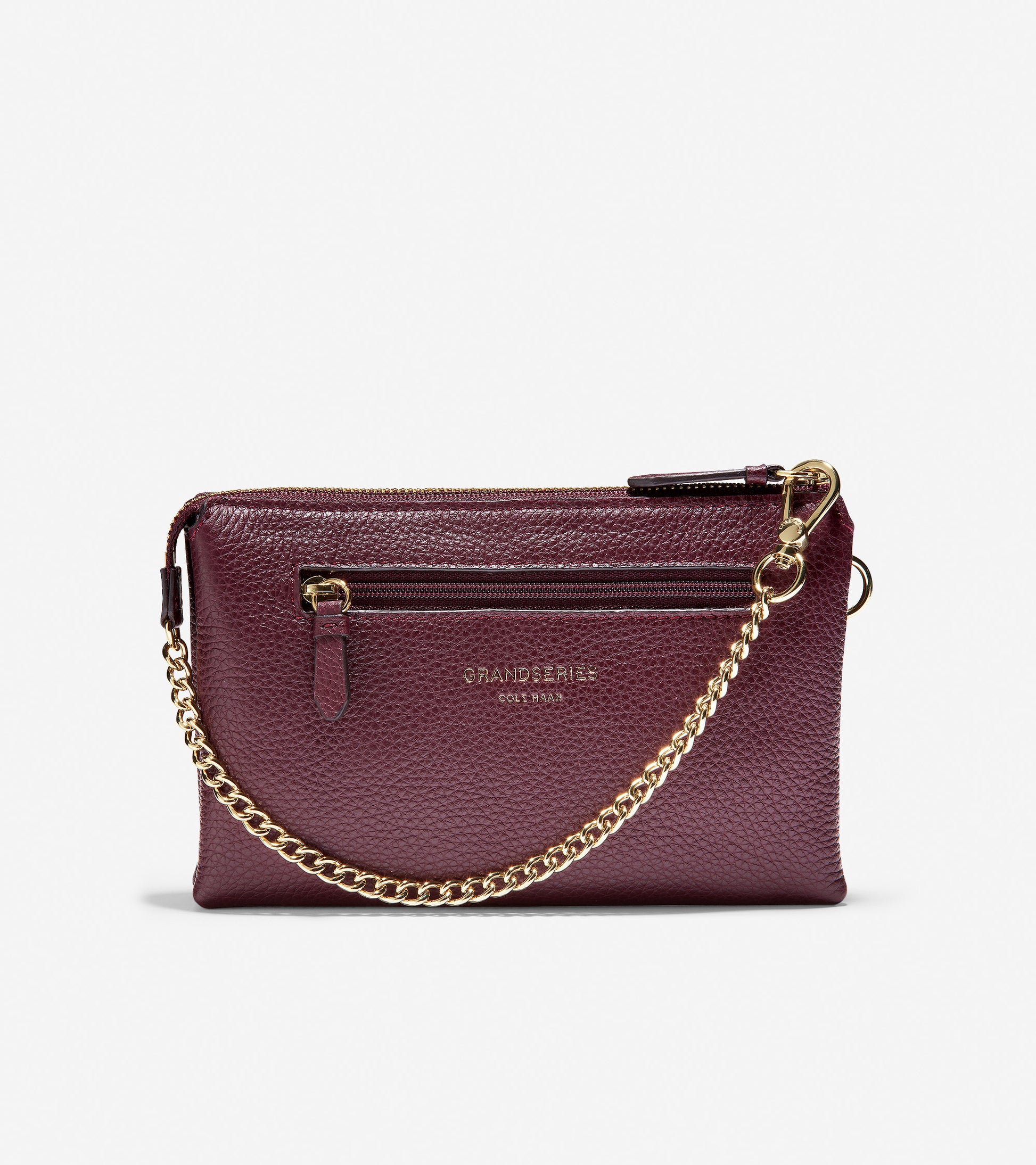ColeHaan-GRANDSERIES Double Gusset Pouch-u04228-Burgundy