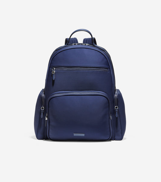 ColeHaan-Grand Ambition Travel Backpack-u04328-Marine Blue Neoprene