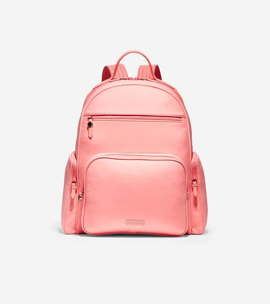 ColeHaan-Grand Ambition Travel Backpack-u04331-Burnt Coral Neoprene