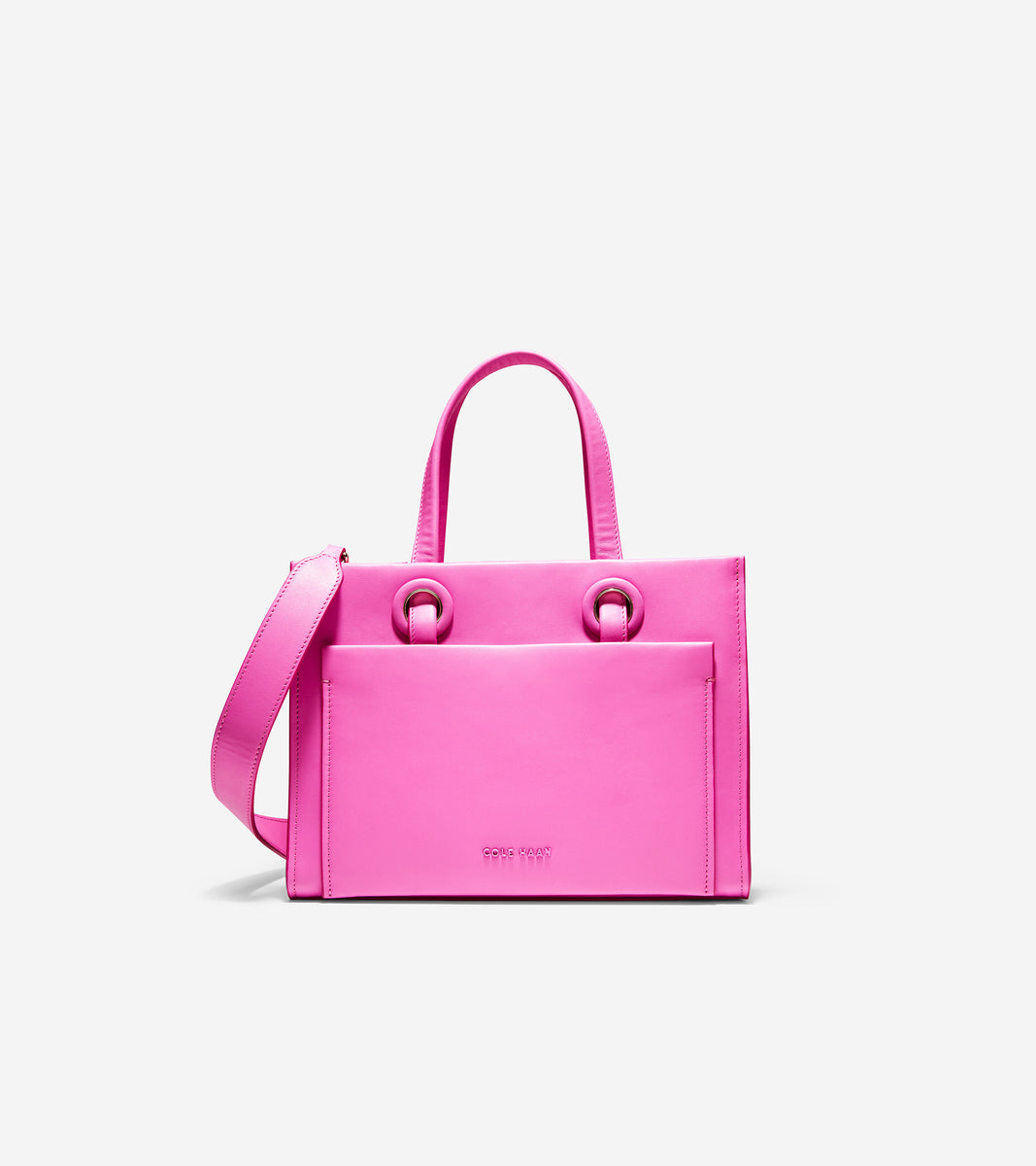 ColeHaan-Grand Ambition Small Satchel-u04356-Super Pink Leather