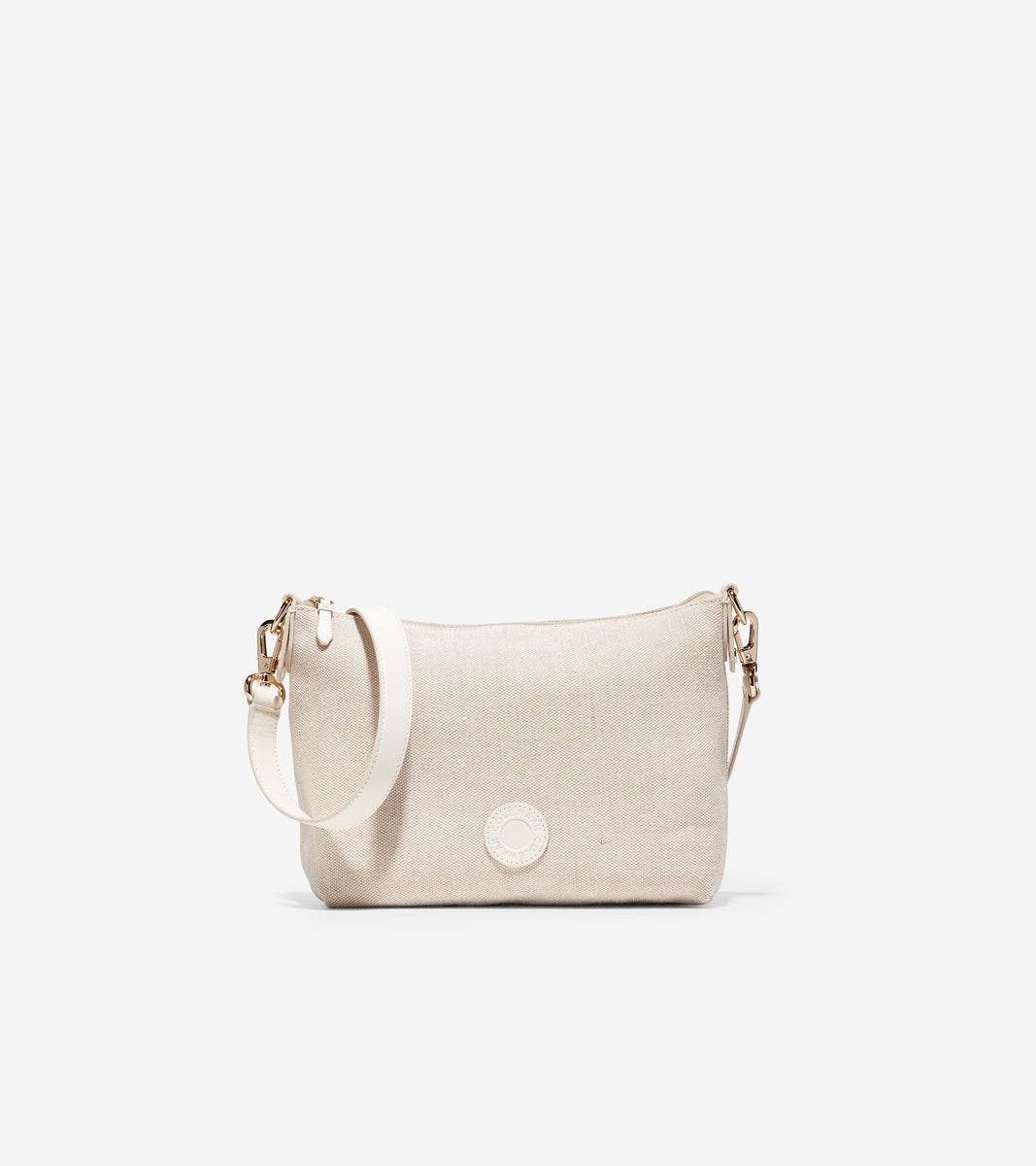 ColeHaan-Leather Basket Tote Bag-u04367-Ivory Leather