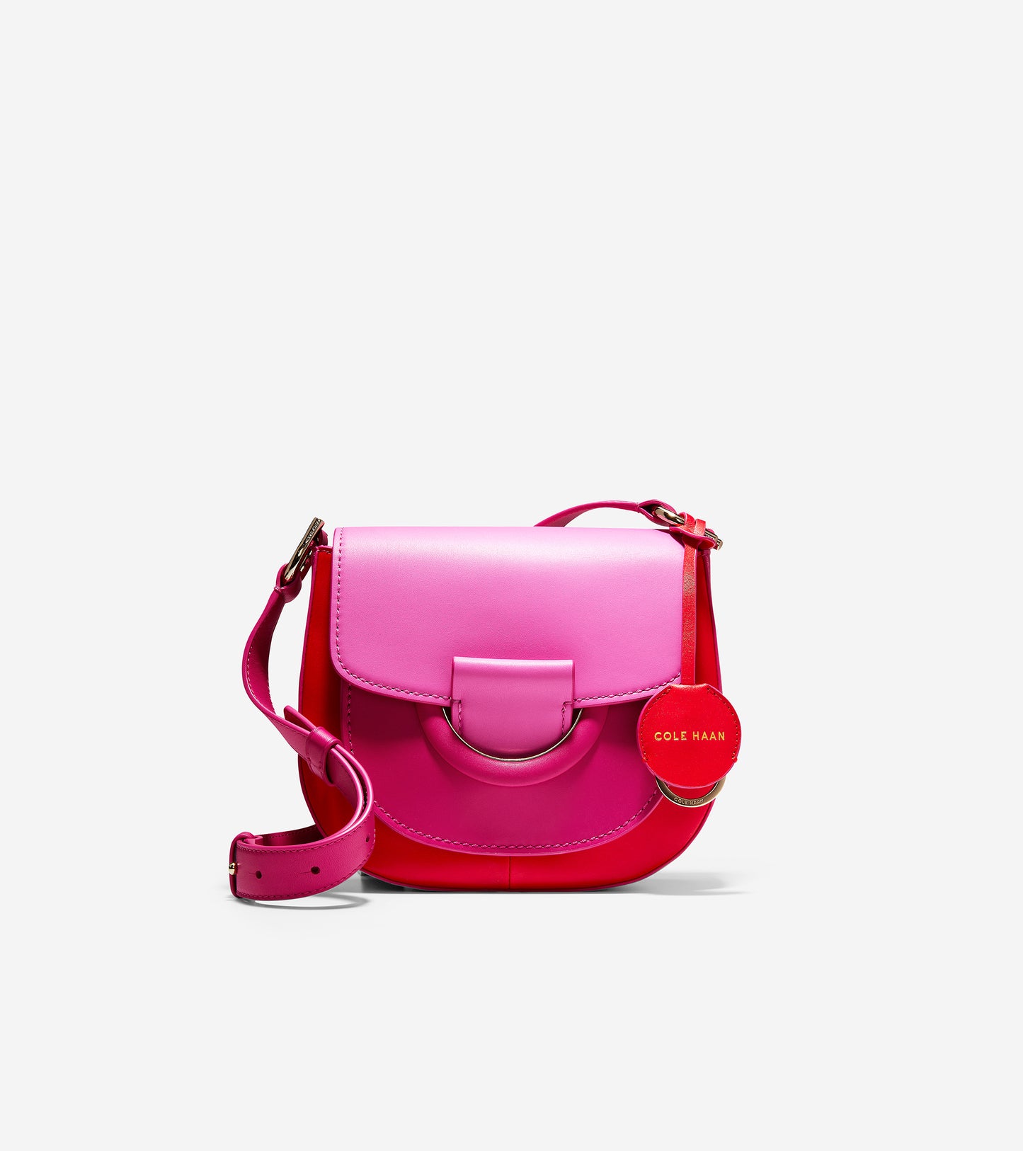 ColeHaan-Grand Ambition Crossbody-u04389-Fuchsia-Red Leather