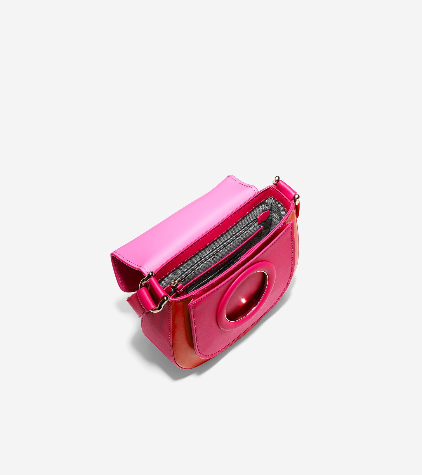 ColeHaan-Grand Ambition Crossbody-u04389-Fuchsia-Red Leather