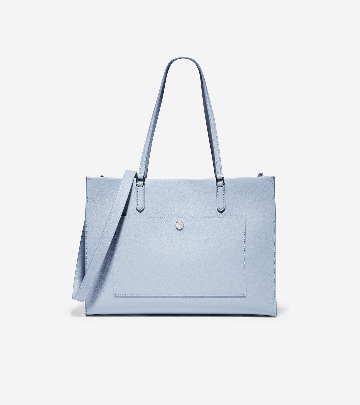 ColeHaan-Grand Ambition Three-In-One Tote Bag-u04431-Blue Fog Leather-Ivory