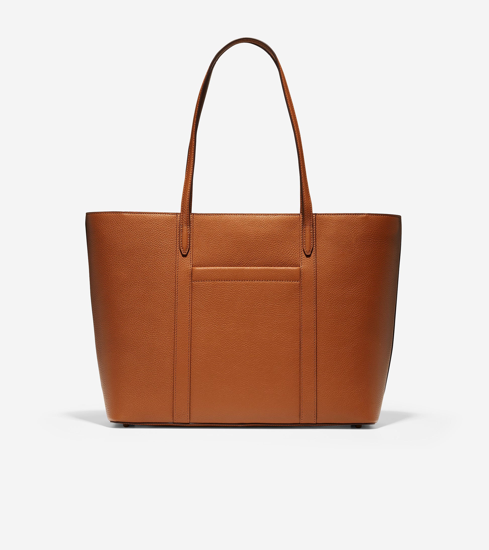 ColeHaan-Leather Zip Top Tote-u04433-British Tan