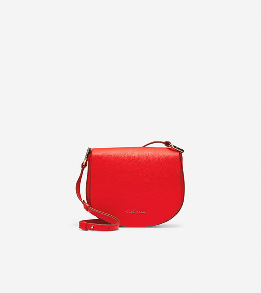 ColeHaan-Leather Crossbody-u04456-Flame Scarlet