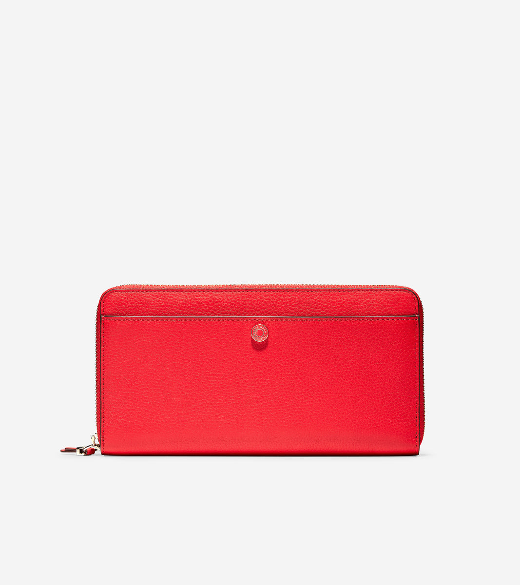 ColeHaan-GRANDSERIES Travel Wallet-u04471-Flame Scarlet Leather