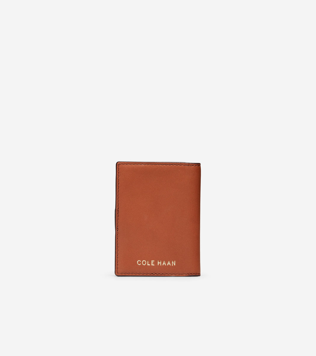 ColeHaan-GRANDSERIES Card Case-u04475-British Tan Leather