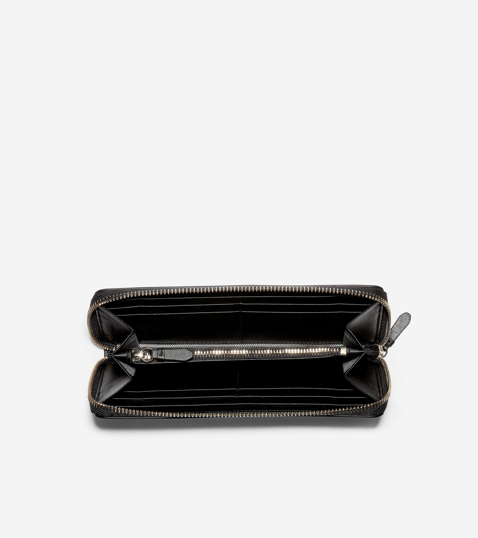 ColeHaan-GRANDSERIES Continental Wallet-u04488-Black Leather