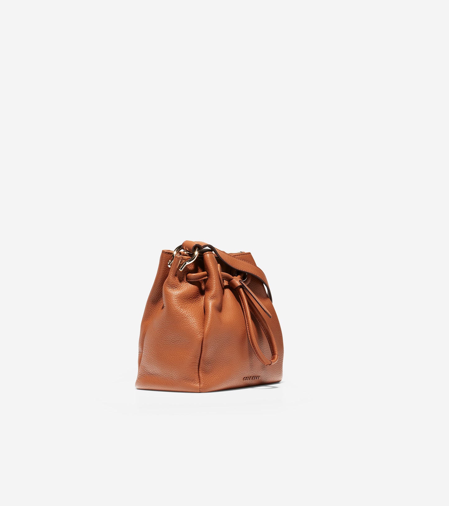 ColeHaan-Grand Ambition Mini Drawstring Bag-u04641-British Tan Leather