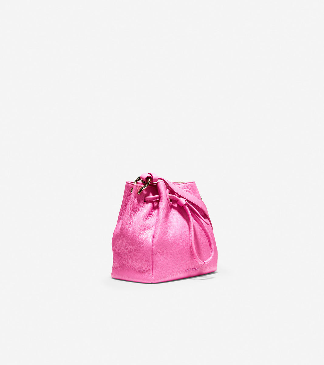 ColeHaan-Grand Ambition Mini Drawstring Bag-u04642-Super Pink Leather