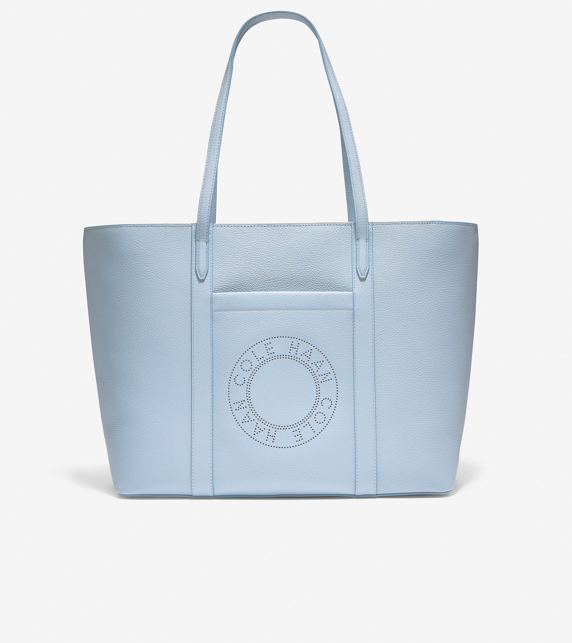Leather Zip Top Tote U04645 FOG BLUE Cole Haan Saudi Arabia