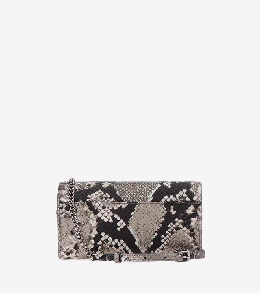 ColeHaan-Turnlock Wallet on a Chain-u04857-Sparkle Snake Print