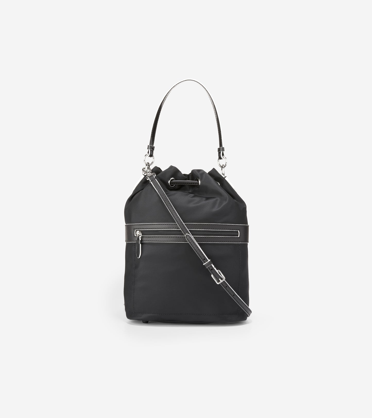 ColeHaan-Nylon Drawstring Crossbody-u05144-Black