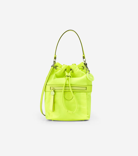 ColeHaan-Nylon Drawstring Crossbody-u05145-Safety Yellow