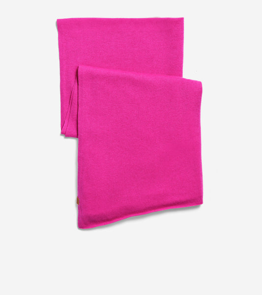 ColeHaan-GRANDSERIES Cashmere Wool Travel Wrap-u05554-Fuchsia