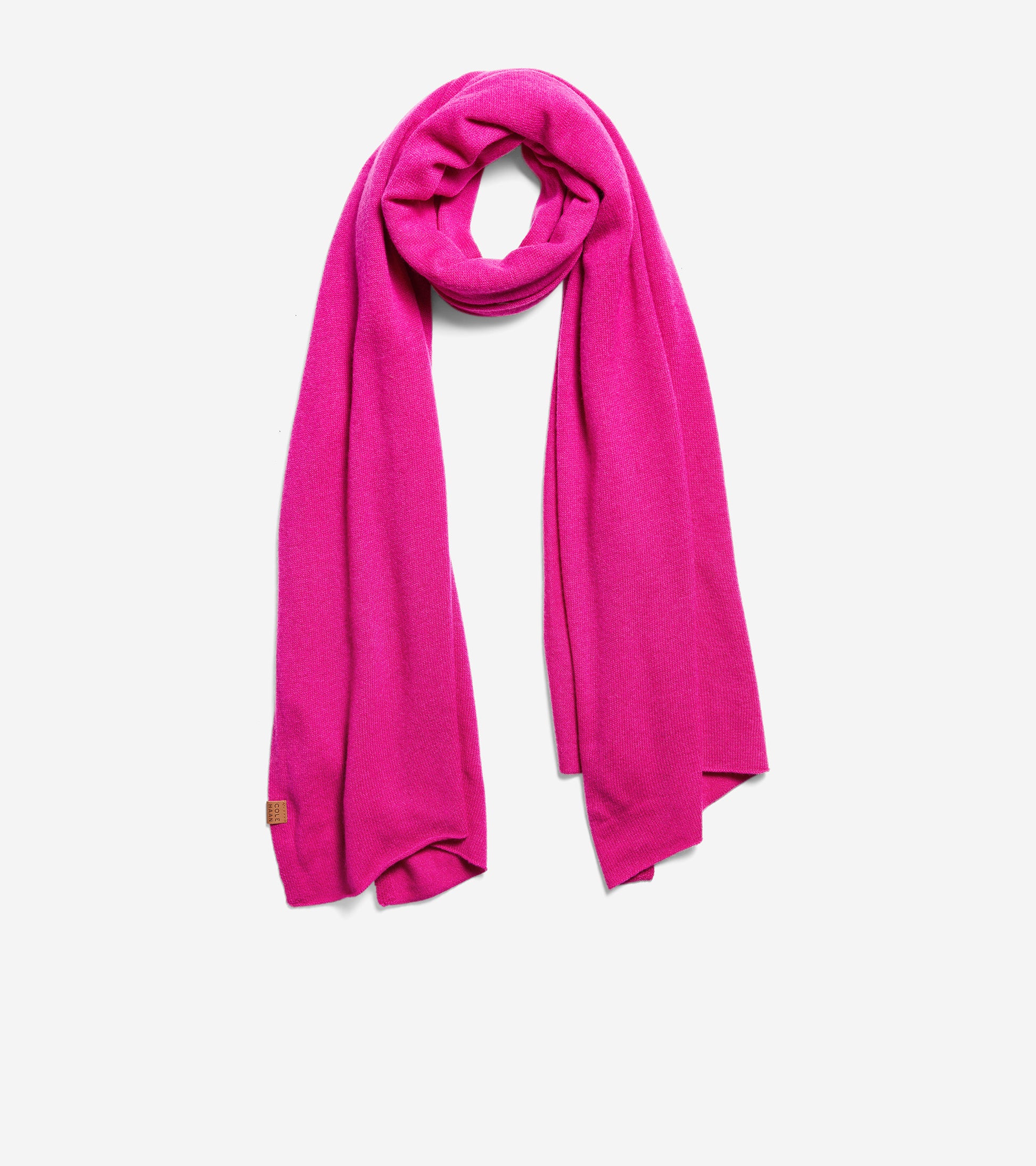 ColeHaan-GRANDSERIES Cashmere Wool Travel Wrap-u05554-Fuchsia