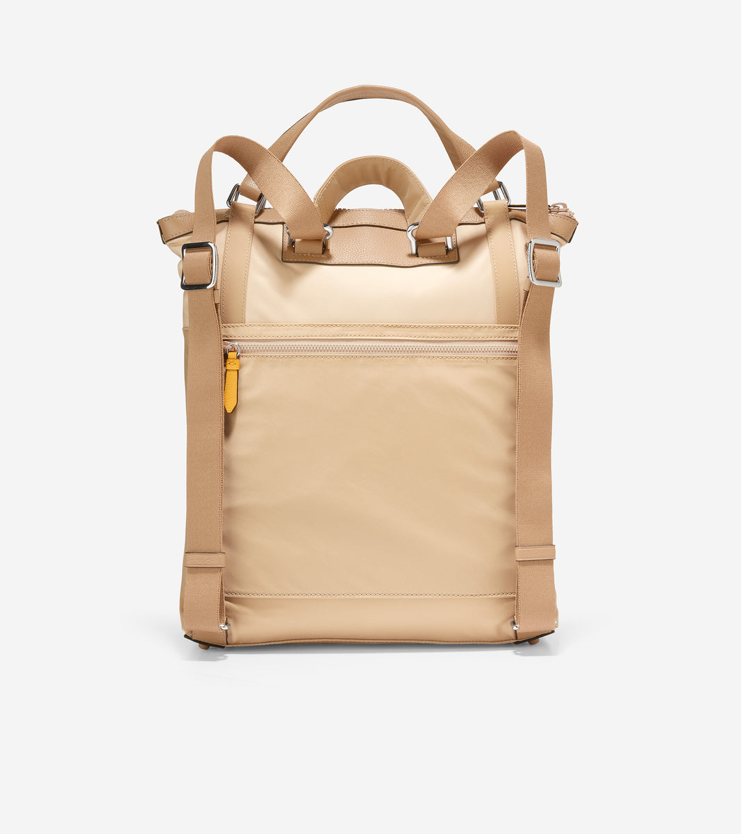 u05590-Nylon Convertible Backpack-Birch Beige