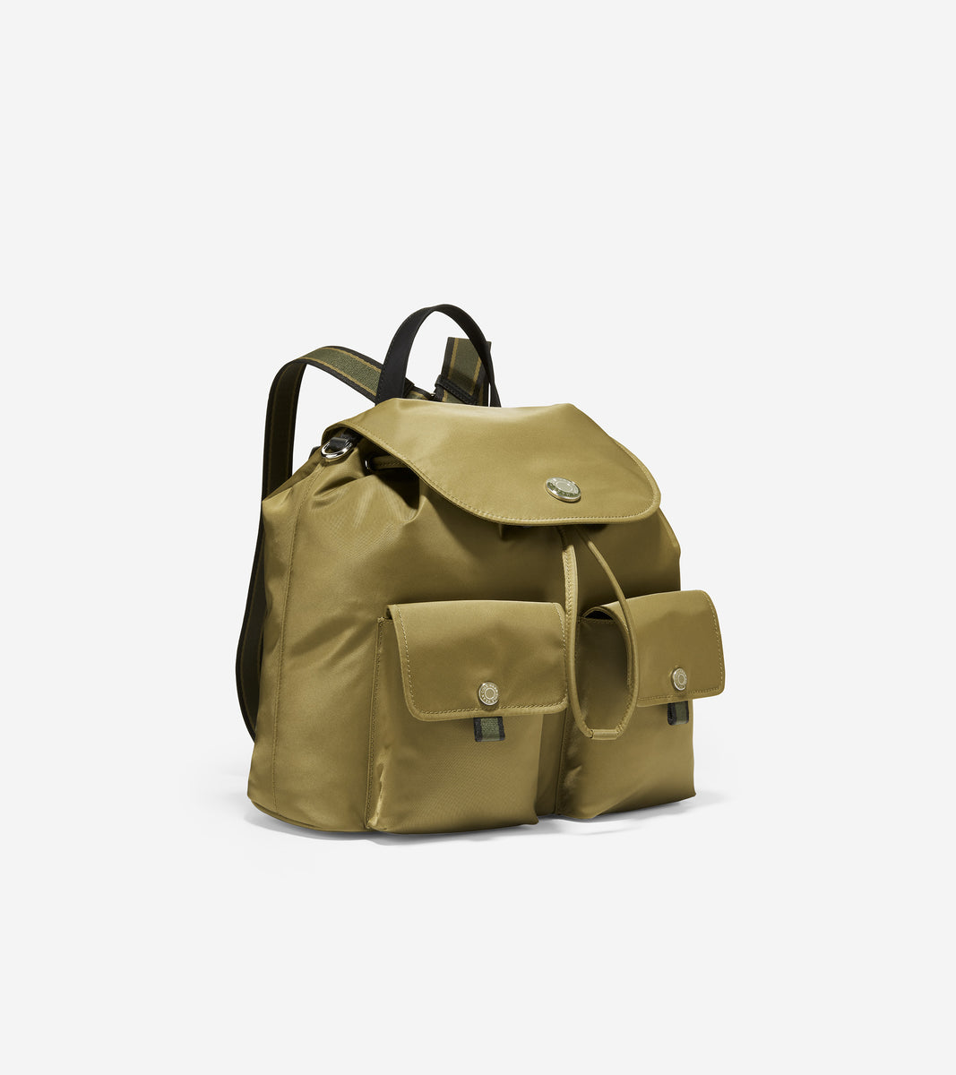 u05602-Nylon Flap Backpack-Olive