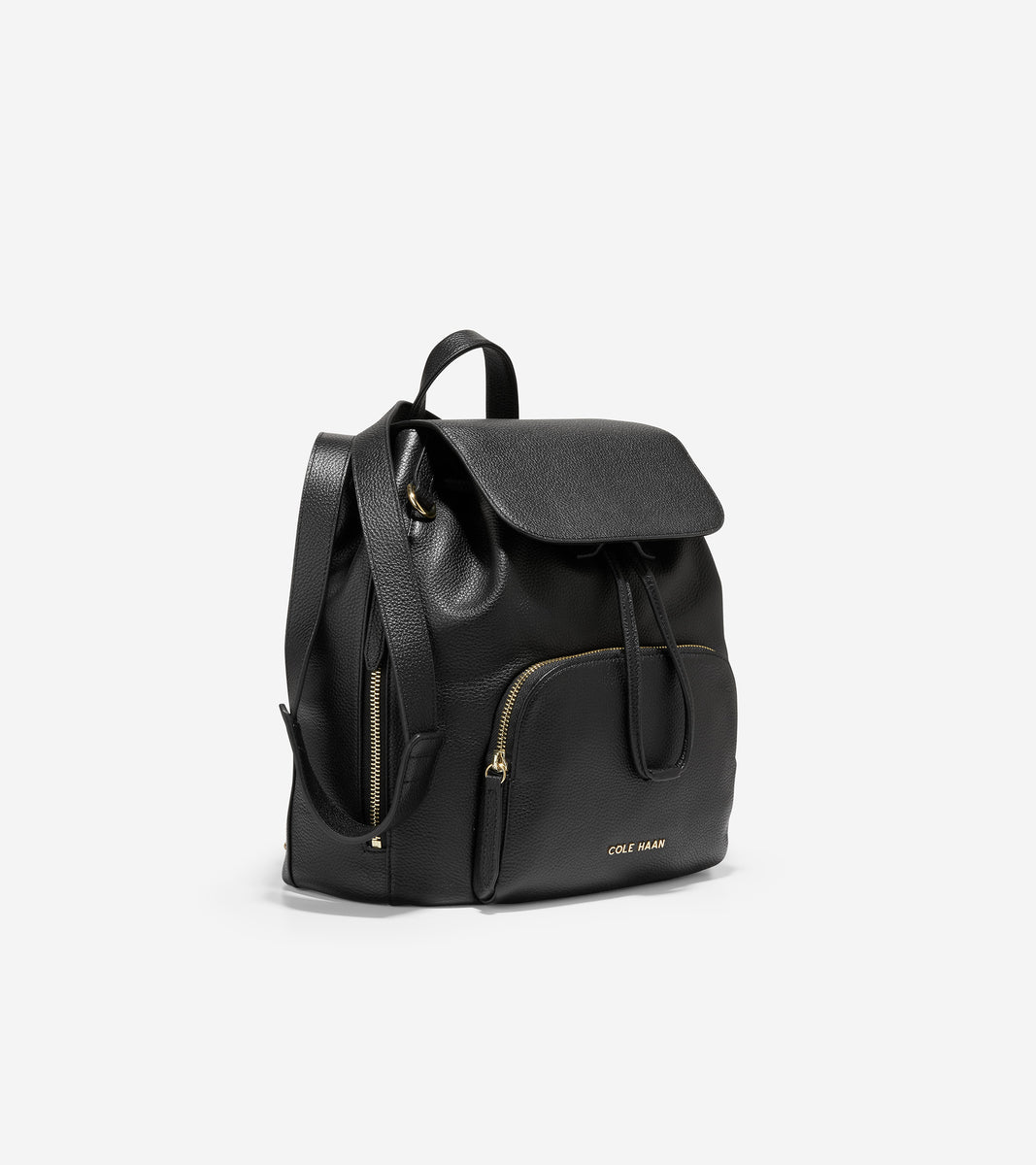 u05658-Classic Flap Backpack-Black