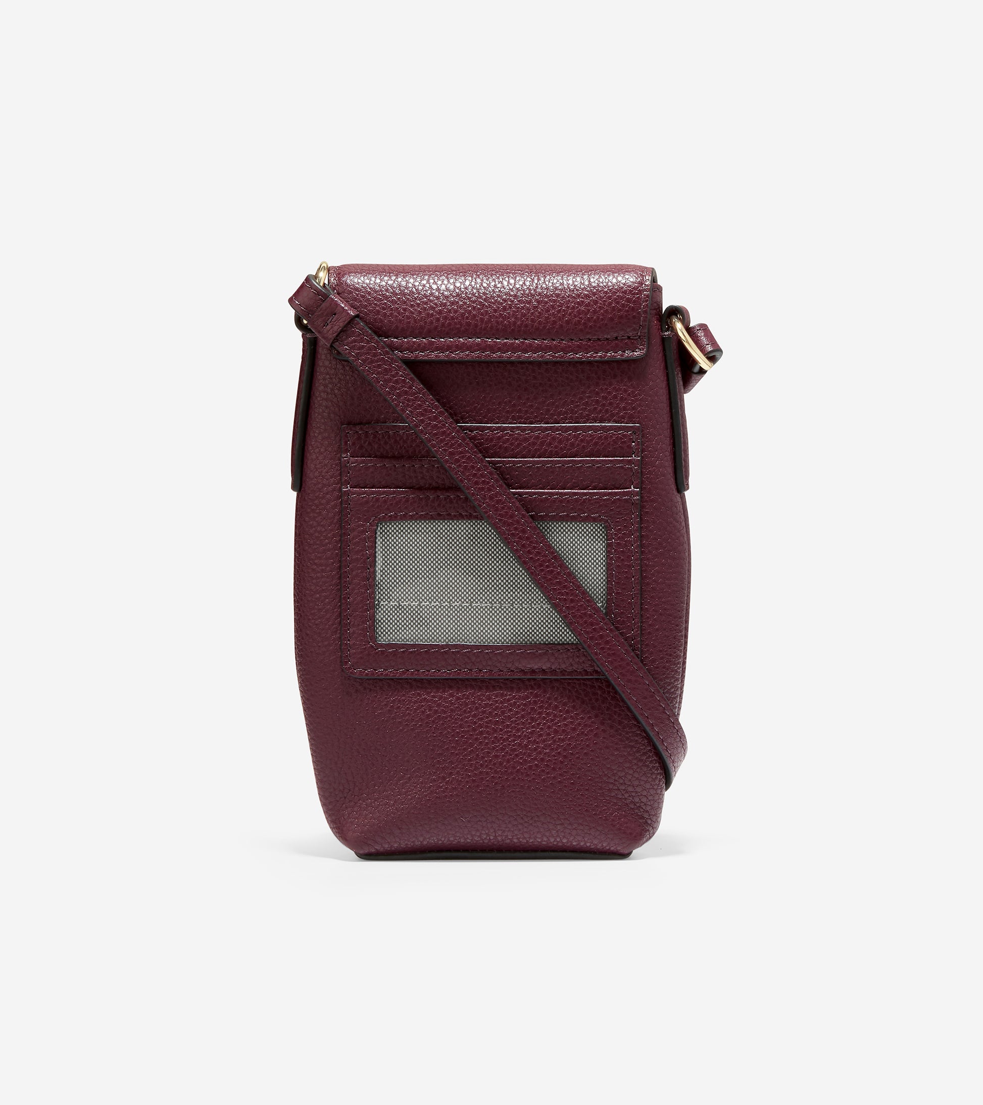 U05769-Pushlock Cellphone Crossbody-Black Garnet