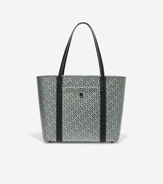 ColeHaan-Coated Canvas Small Tote-u05814-Black