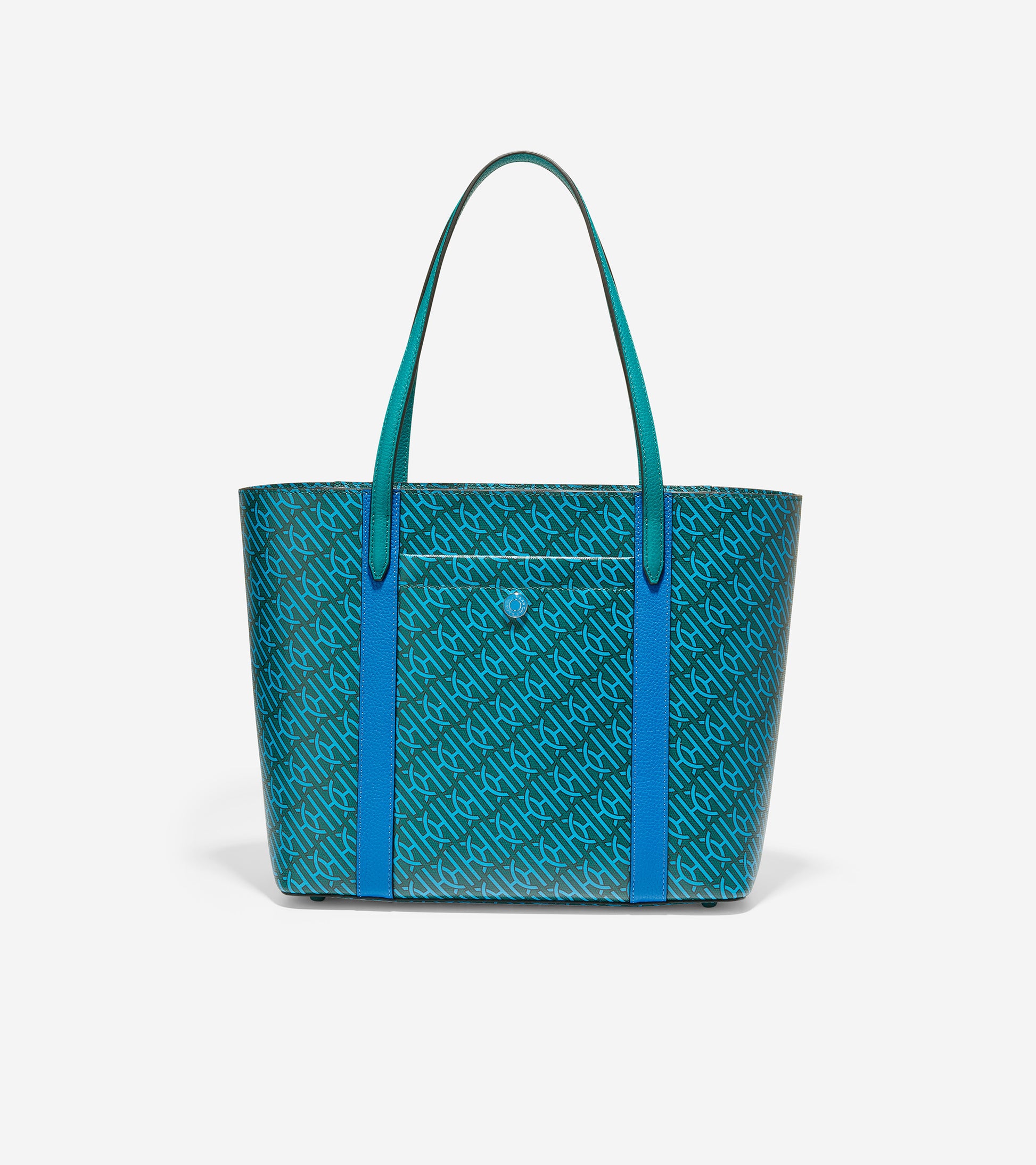 ColeHaan-Coated Canvas Small Tote-u05818-Deep Lake