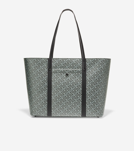 ColeHaan-Coated Canvas Tote-u05820-Black