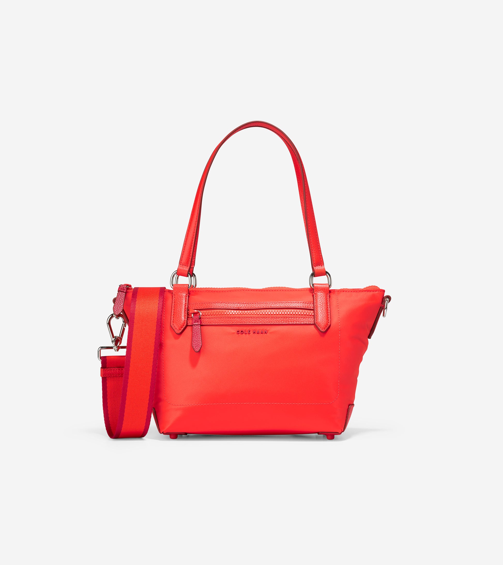 U05920-Small Sport Soft Zip Top Tote-Blood Orange