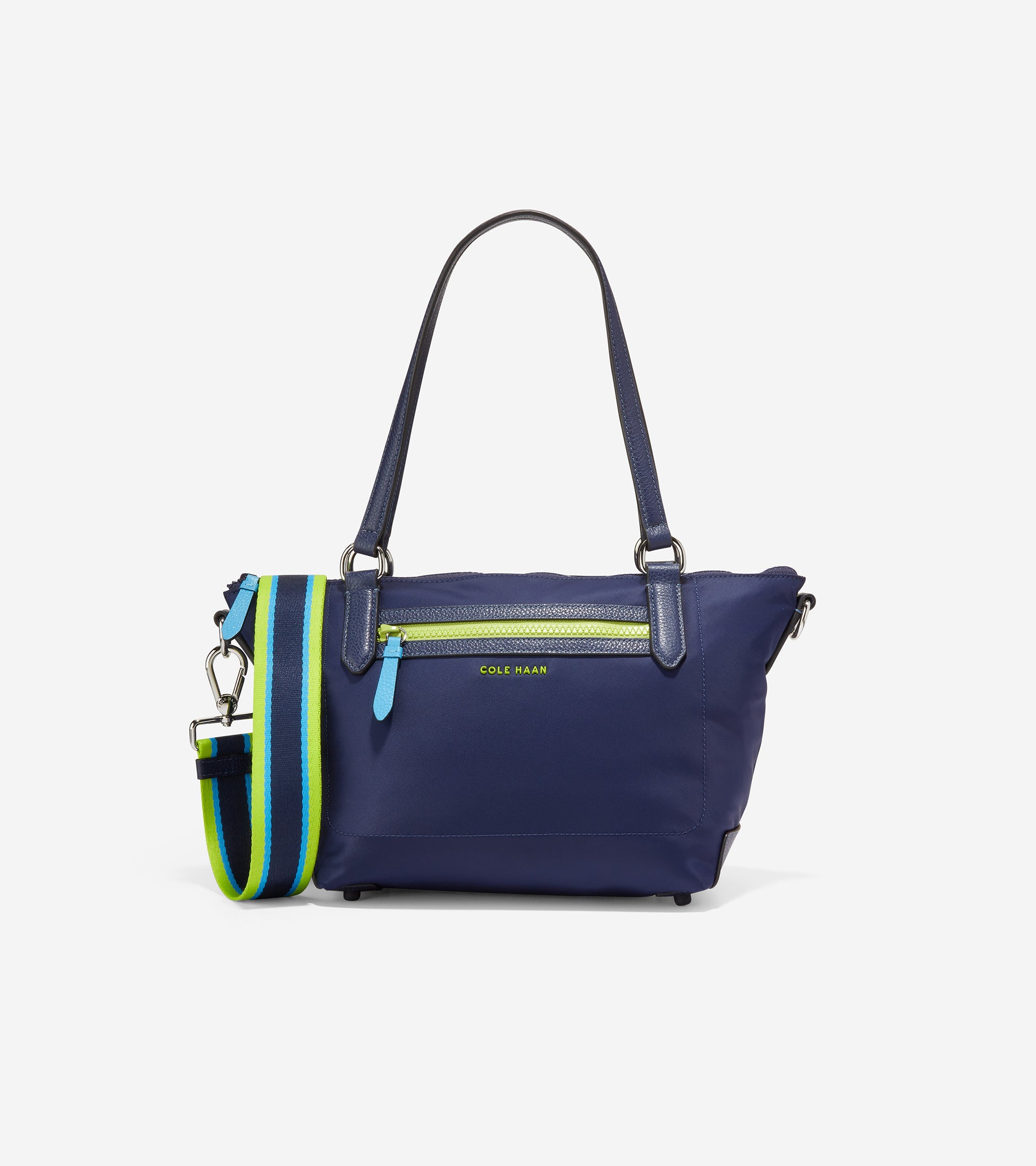 U05922-Small Sport Soft Zip Top Tote-Marine Blue