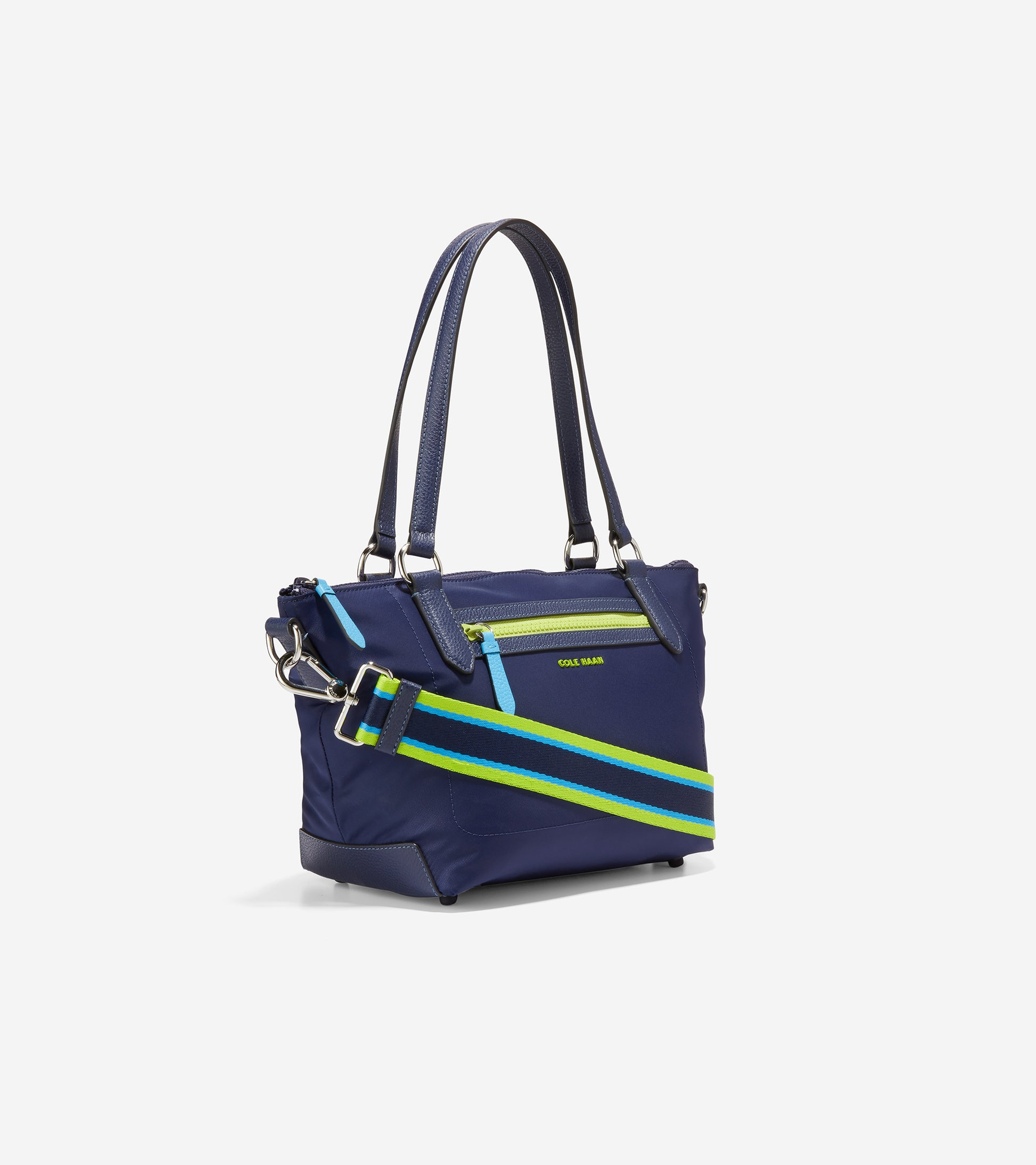 U05922-Small Sport Soft Zip Top Tote-Marine Blue