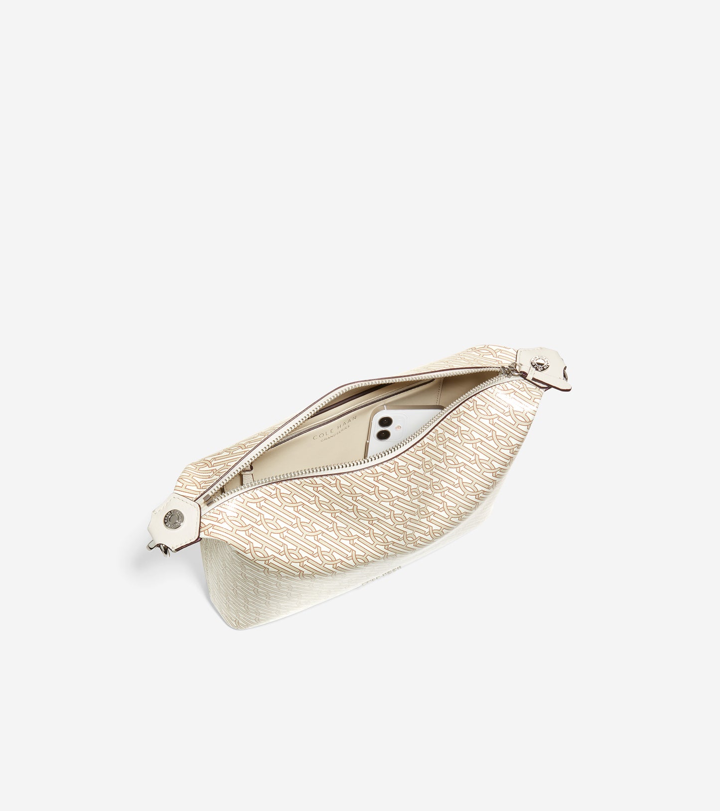 ColeHaan-Coated Canvas Crossbody-u05936-Ivory