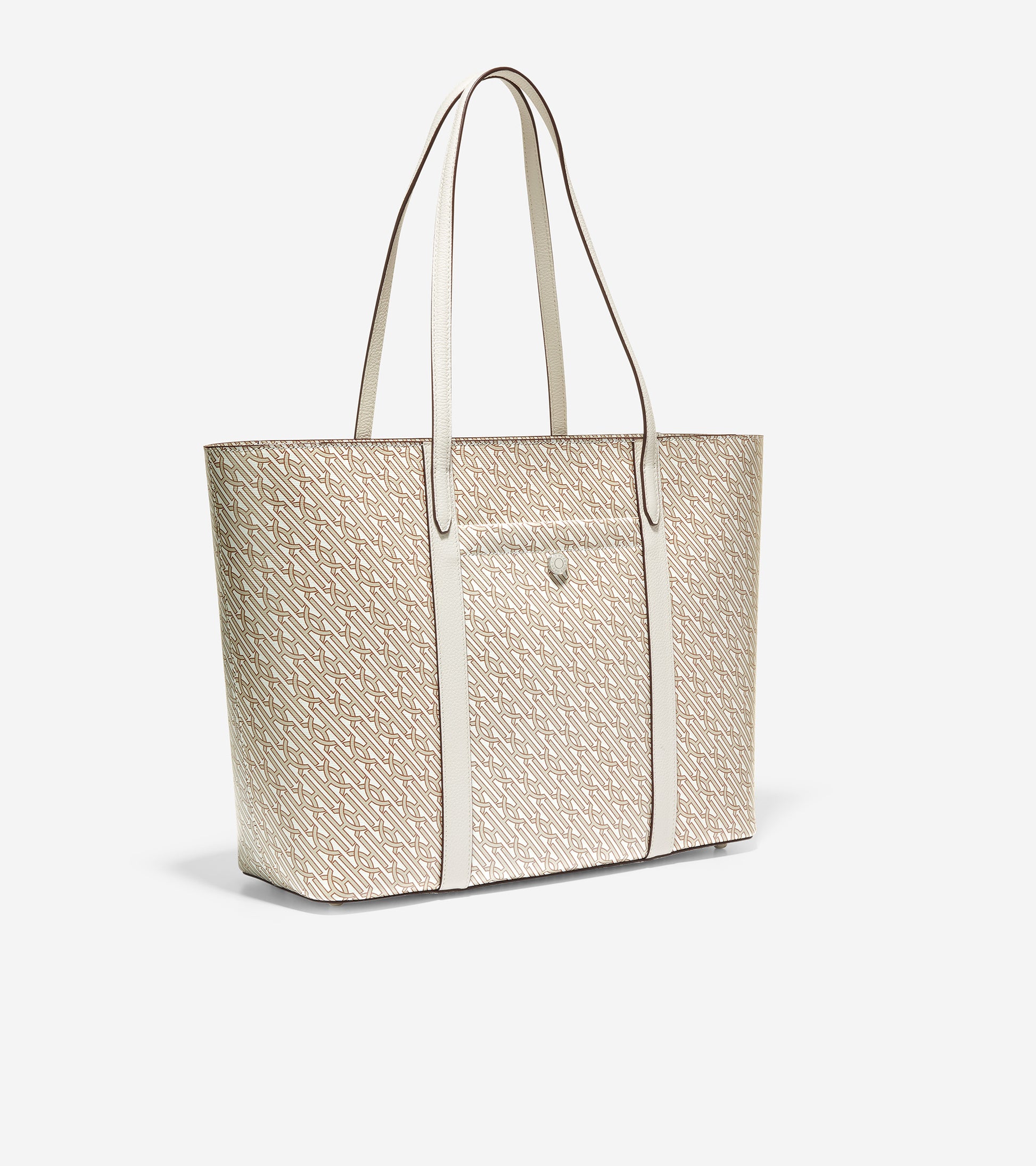 ColeHaan-Coated Canvas Tote-u05937-Ivory