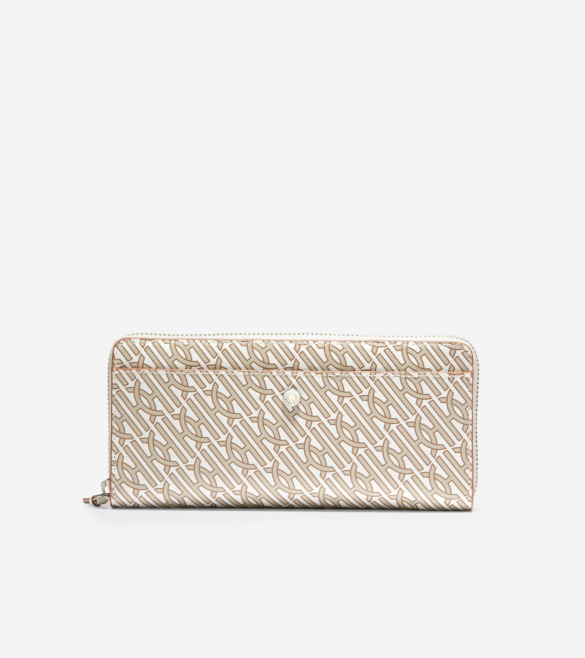 ColeHaan-Canvas Zip Continental Wallet-u05938-Ivory