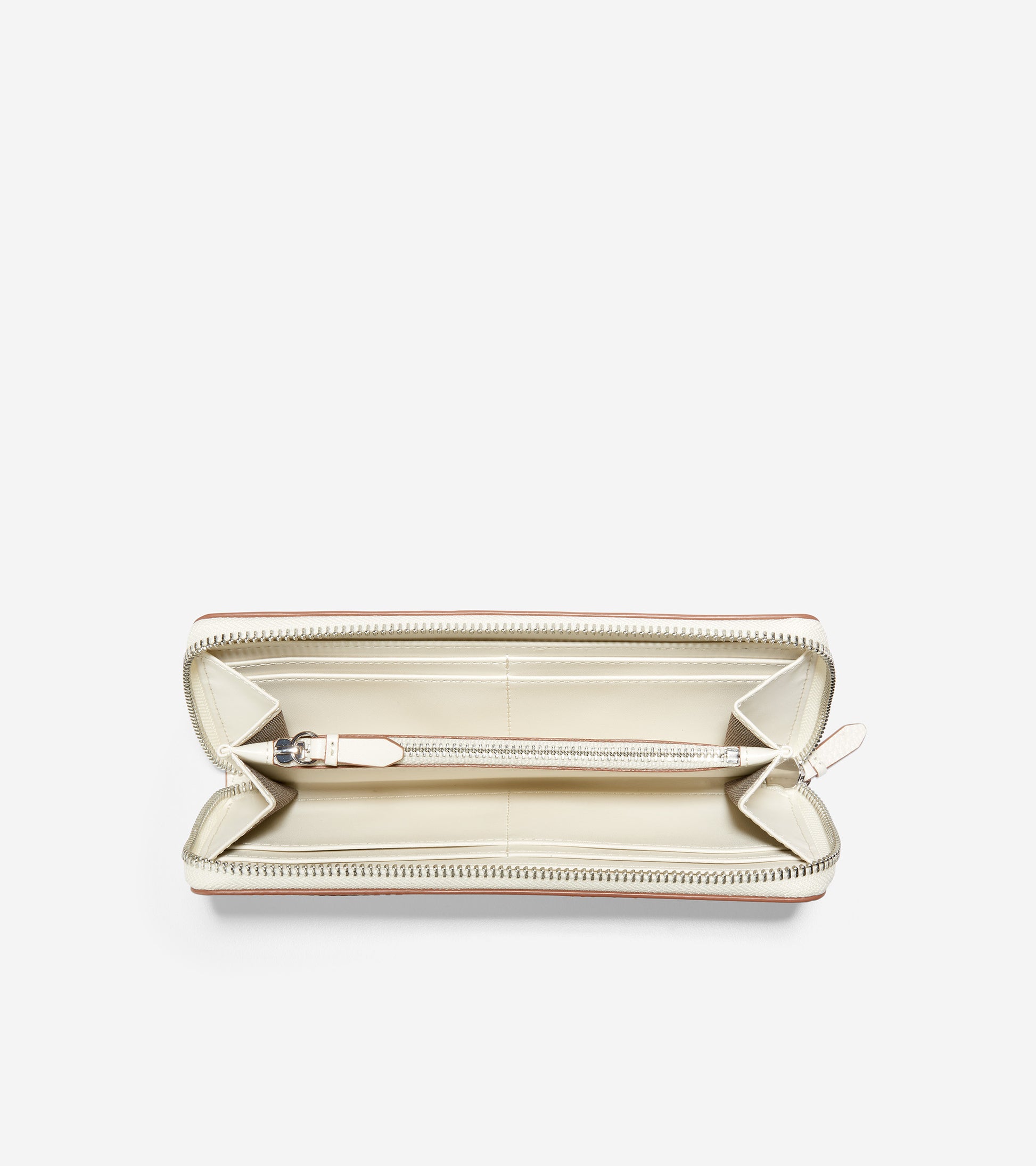 ColeHaan-Canvas Zip Continental Wallet-u05938-Ivory