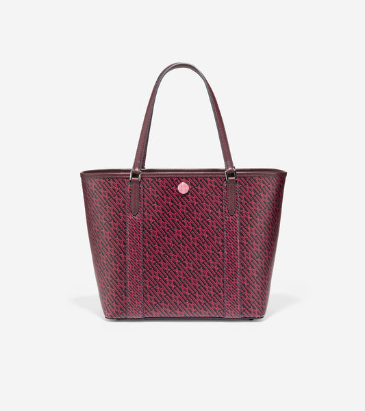 U05963-Monogram Small Tote-Black Garnet