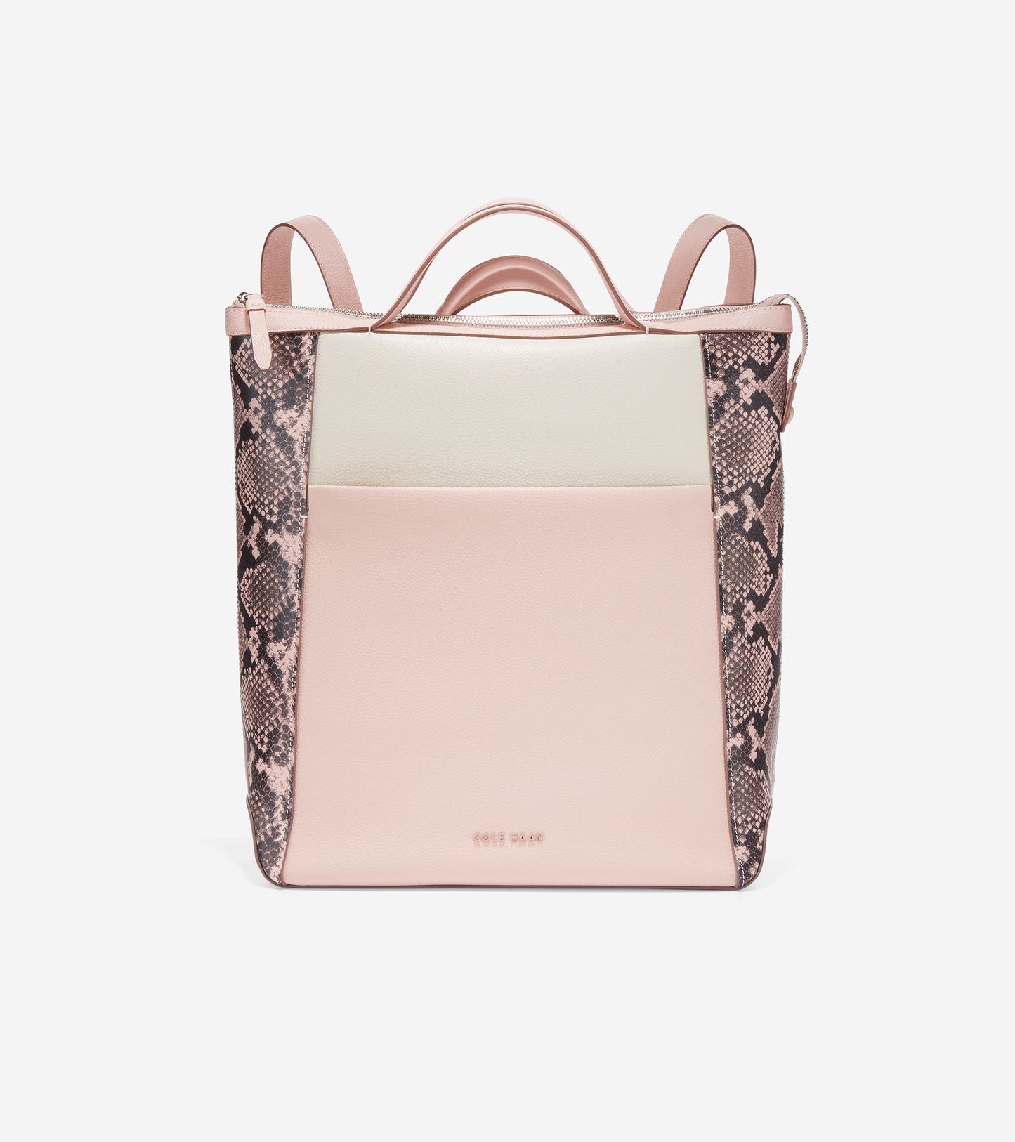 u06136-Grand Ambition Convertible Backpack-Pink Snake Colorblock