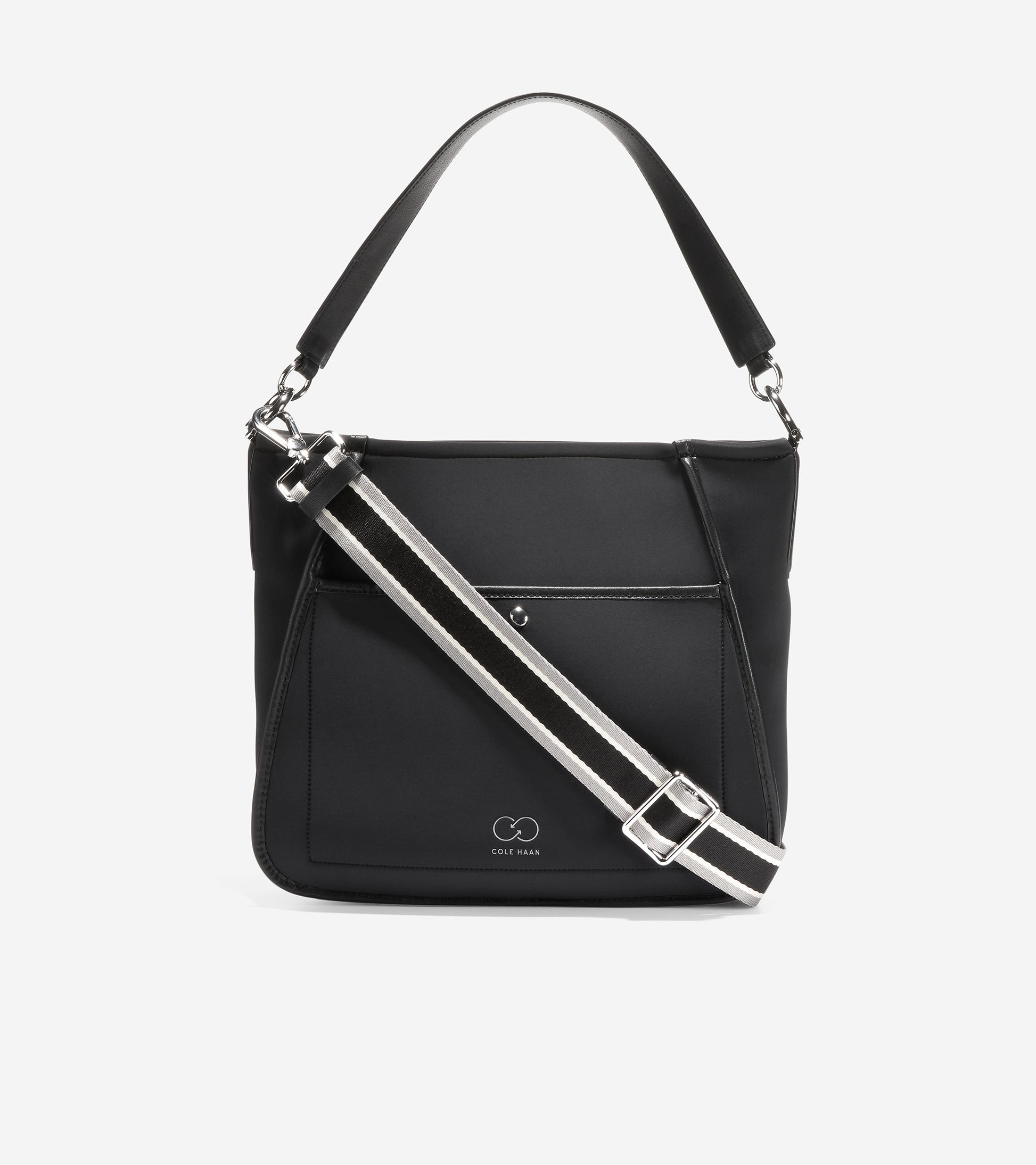 u06159-Neoprene Midsize Crossbody-Black