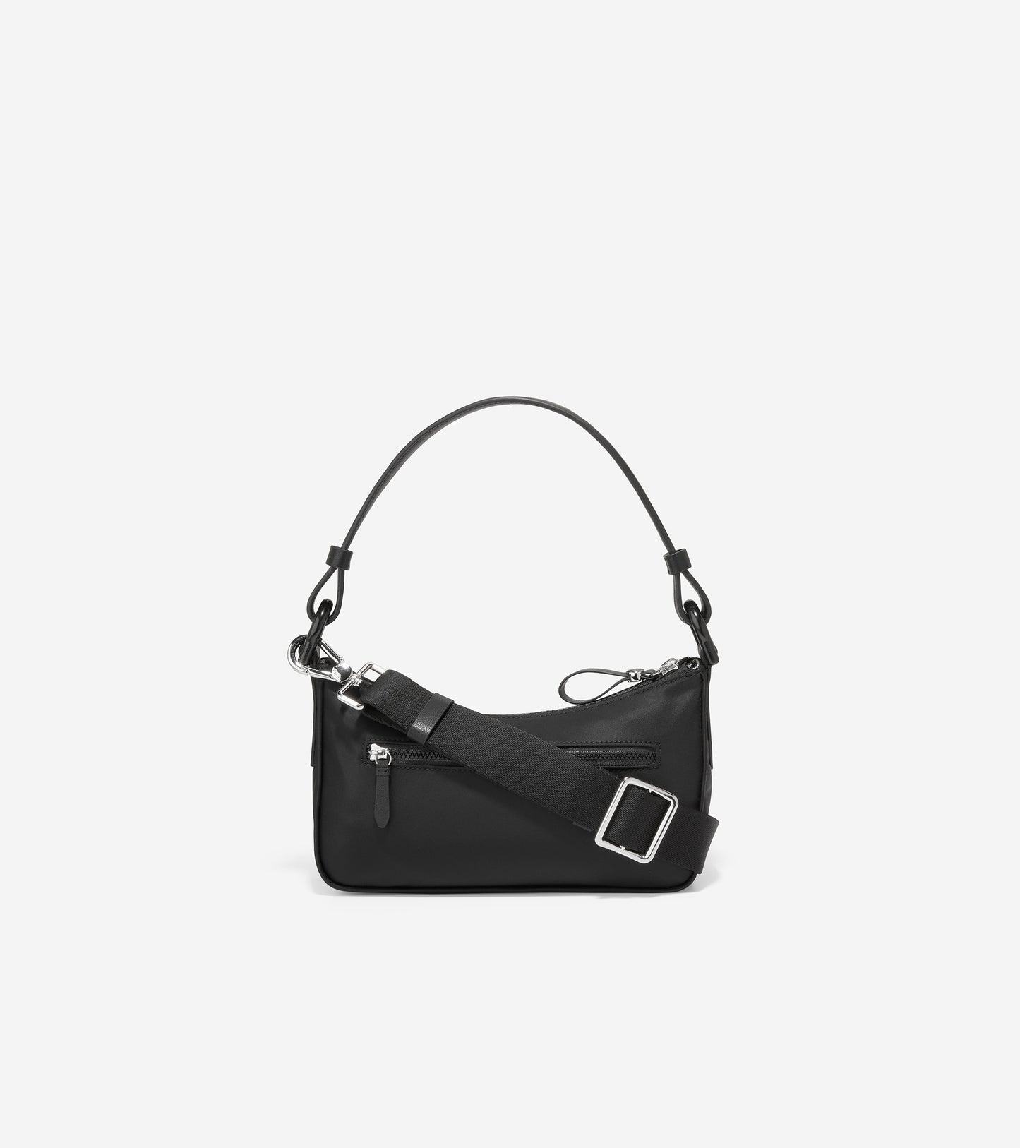 u06188-Nylon Mini Shoulder Bag-Black