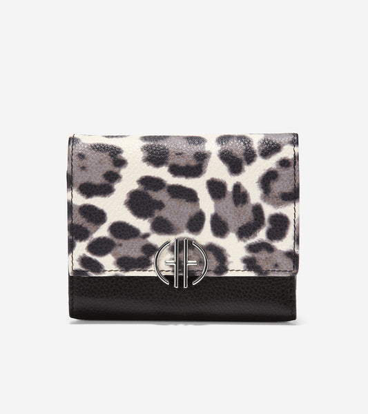 u06222-Small Tri-Fold Wallet-Ocelot Print