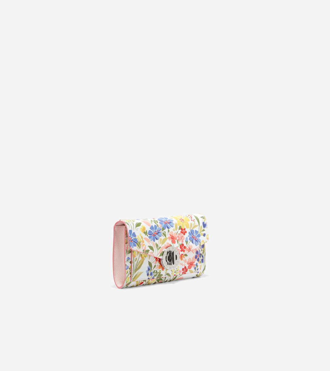 u06234-Turnlock Phone Case with Chain-Floral Print