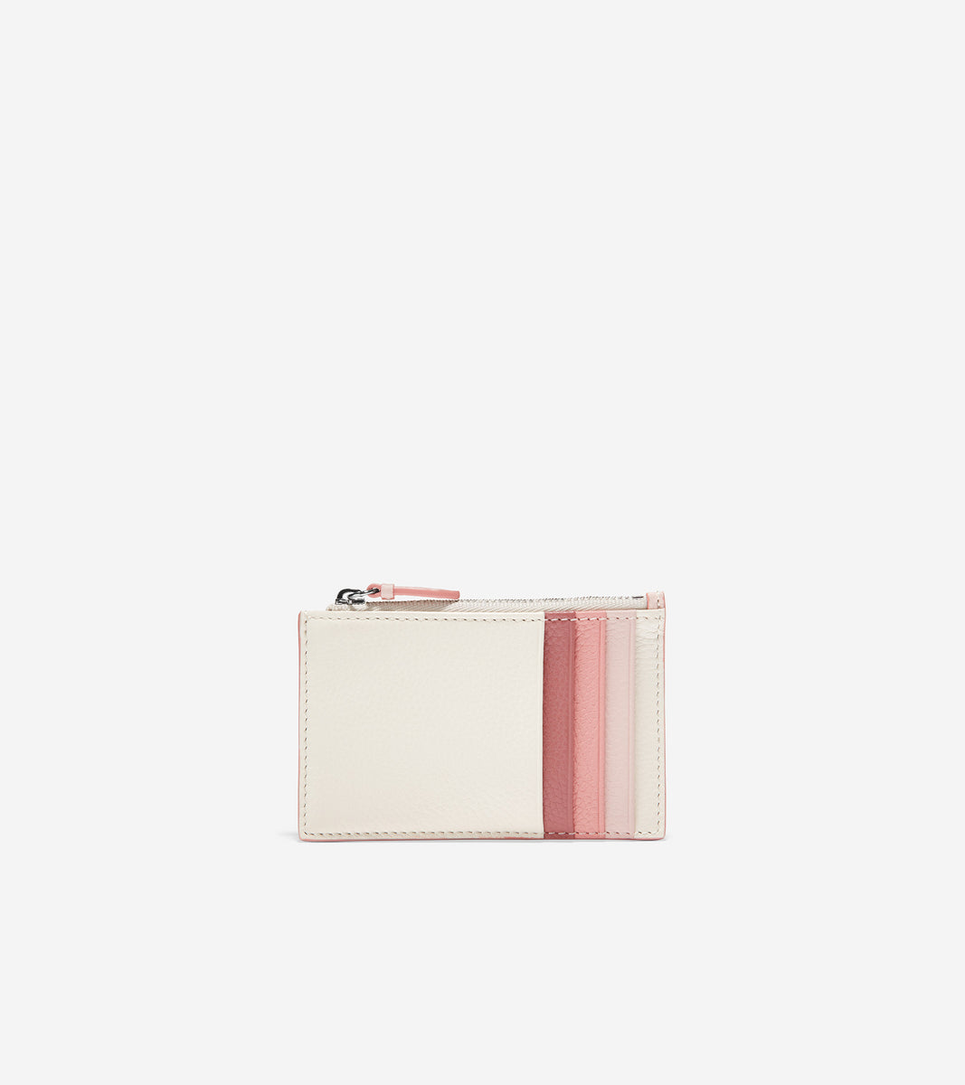 u06256-GRANDSERIES Card Case with Zip-Birch-Pink