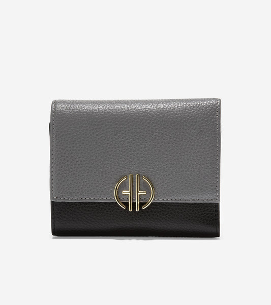 u06258-Small Tri-Fold Wallet-Black-Grey